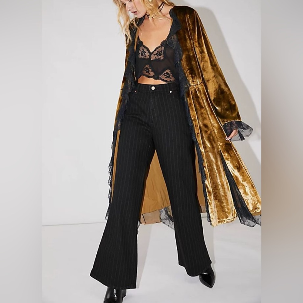 Free People Raveena Duster Golden Combo